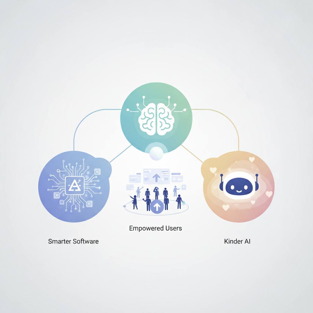 The Future of Tech: Smarter Software, Empowered Users, and Kinder AI