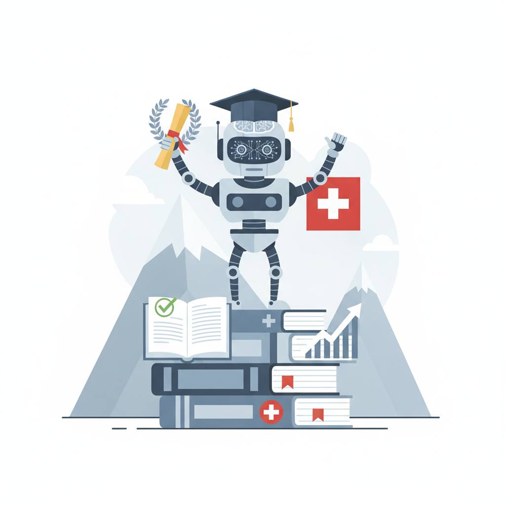 Self-Taught AI Tops Swiss Law Exam Without Prior Legal Training