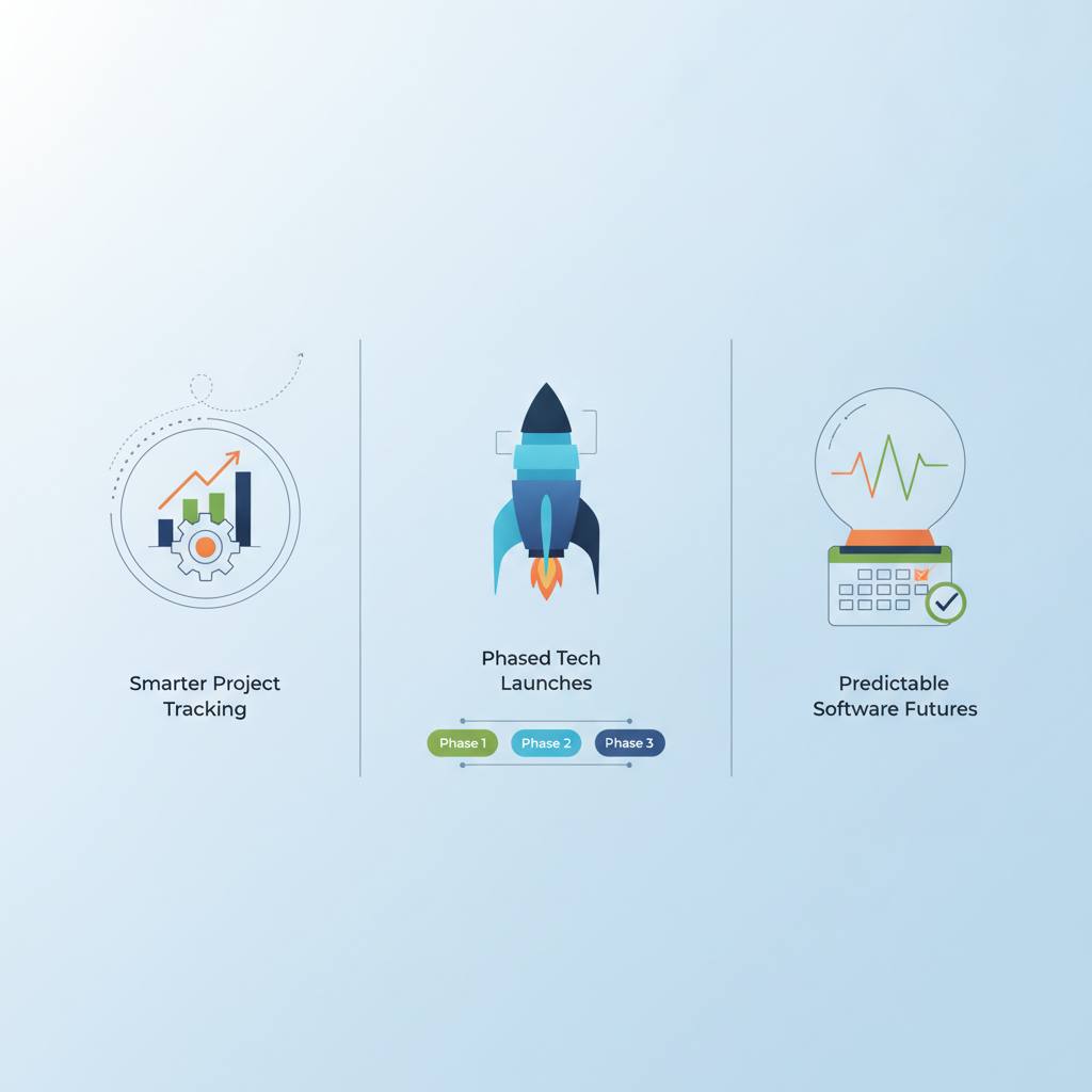 Smarter Project Tracking, Phased Tech Launches, and Predictable Software Futures